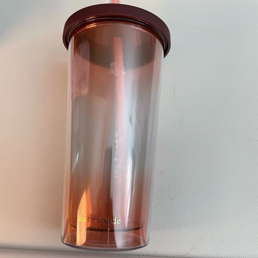 Kate Spade pink ombré travel mug - Picture 4 of 6